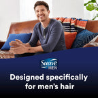 Close up of Suave Men shampoo pump mechanism