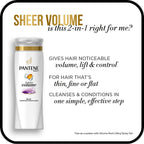 USA imported Pantene 2 in 1 shampoo for flat limp hair