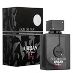Imported Armaf Club De Nuit Urban Man Elixir EDP fragrance bottle showing details and atomizer cap