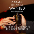 Azzaro spicy oriental mens perfume standing upright on a clean minimalist surface