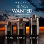 Azzaro The Most Wanted imported bottle showing the rich textured cap details