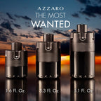 Authentic Azzaro Eau de Parfum Intense bottle showing the detailed base batch code engraving