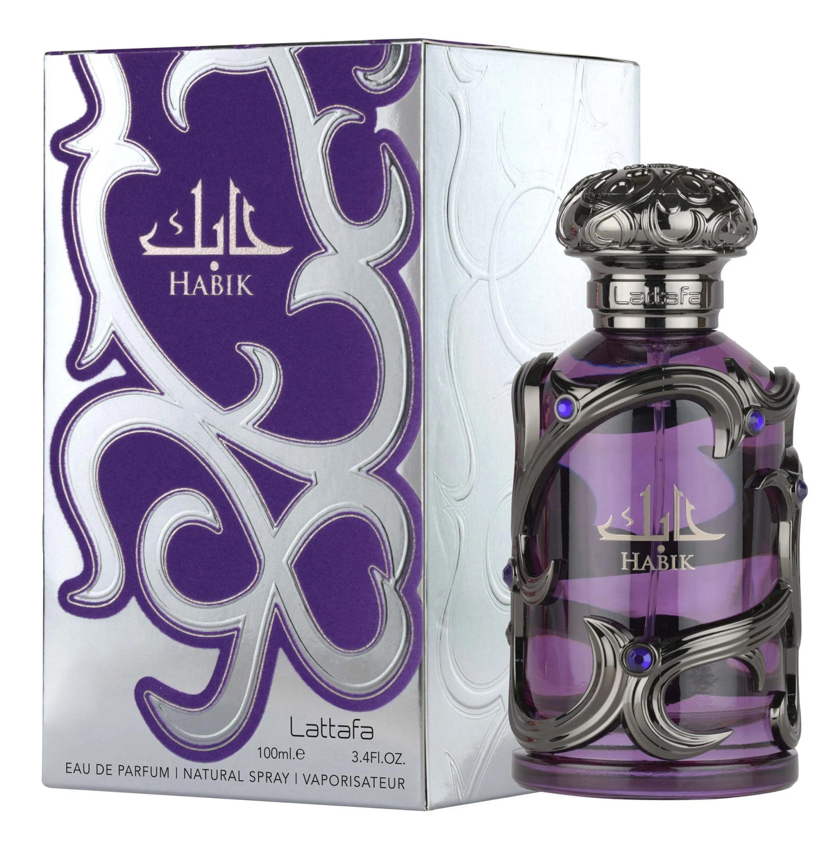 Lattafa Habik luxury masculine perfume packaging box display