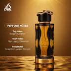 Lattafa Teriaq Intense unisex luxury perfume spray pulse point application visualization