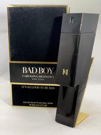 Carolina Herrera Bad Boy premium masculine fragrance ingredients close up view