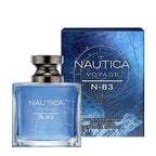 Nautica Voyage N83 men's perfume authentic USA imported packaging box and bottle setup