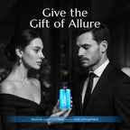Back label of the Blue Depths Eau de Toilette bottle showing safety information and manufacture details