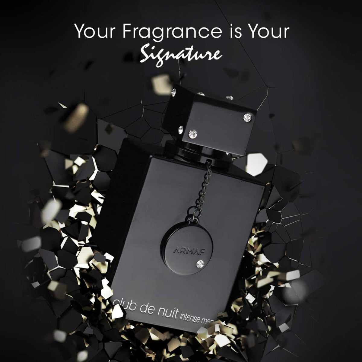 Armaf Club De Nuit Intense Man woody spicy perfume bottle standing upright on a clean surface