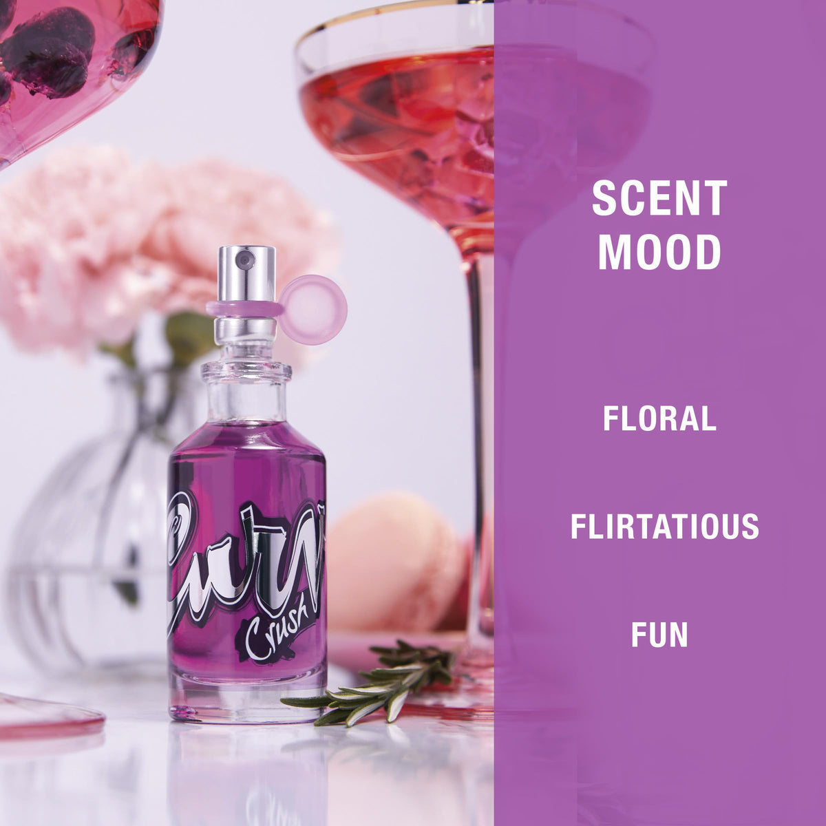 Side profile of Curve Crush fragrance mist 8 ounce