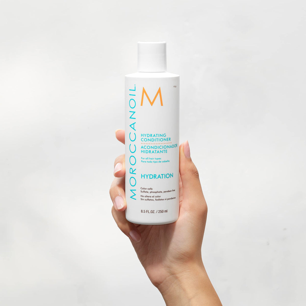 Side profile of Moroccanoil Hydrating Conditioner packaging