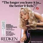 Close up of Redken Acidic Bonding Concentrate texture and bottle design