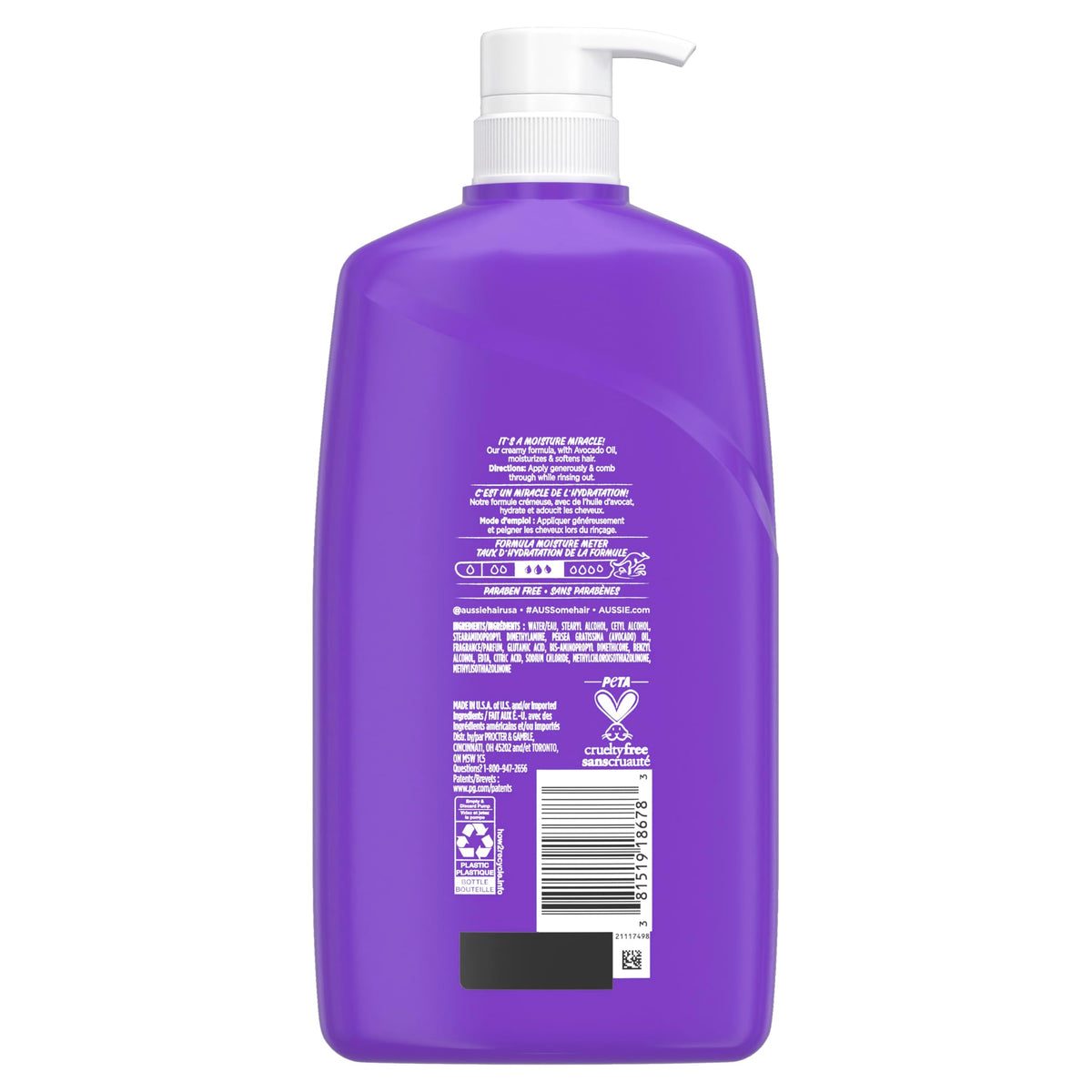 USA imported Aussie Miracle Moist hair care product