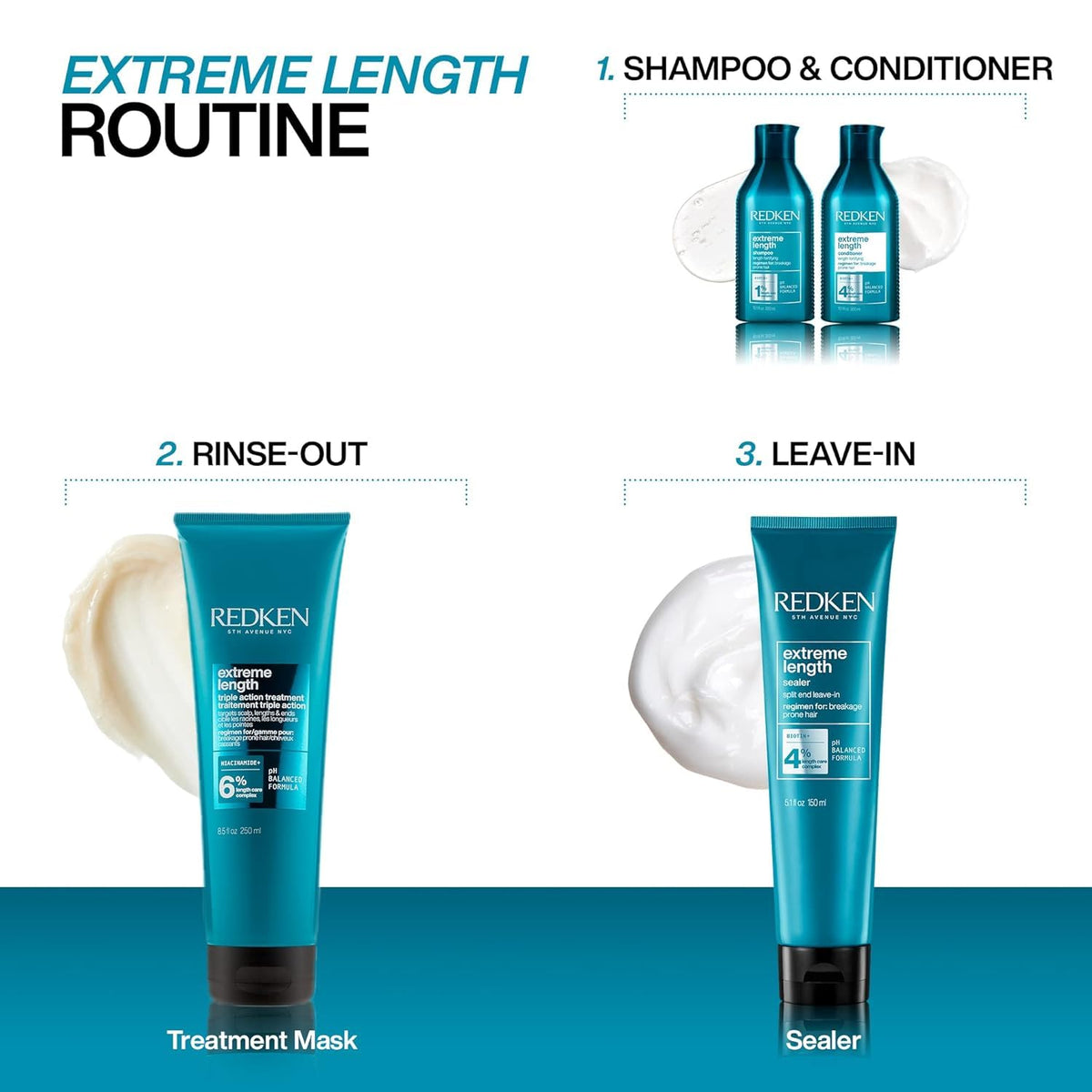 Redken Extreme Length conditioner bottle back view