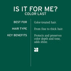 Close up of Biolage Color Last bottle label
