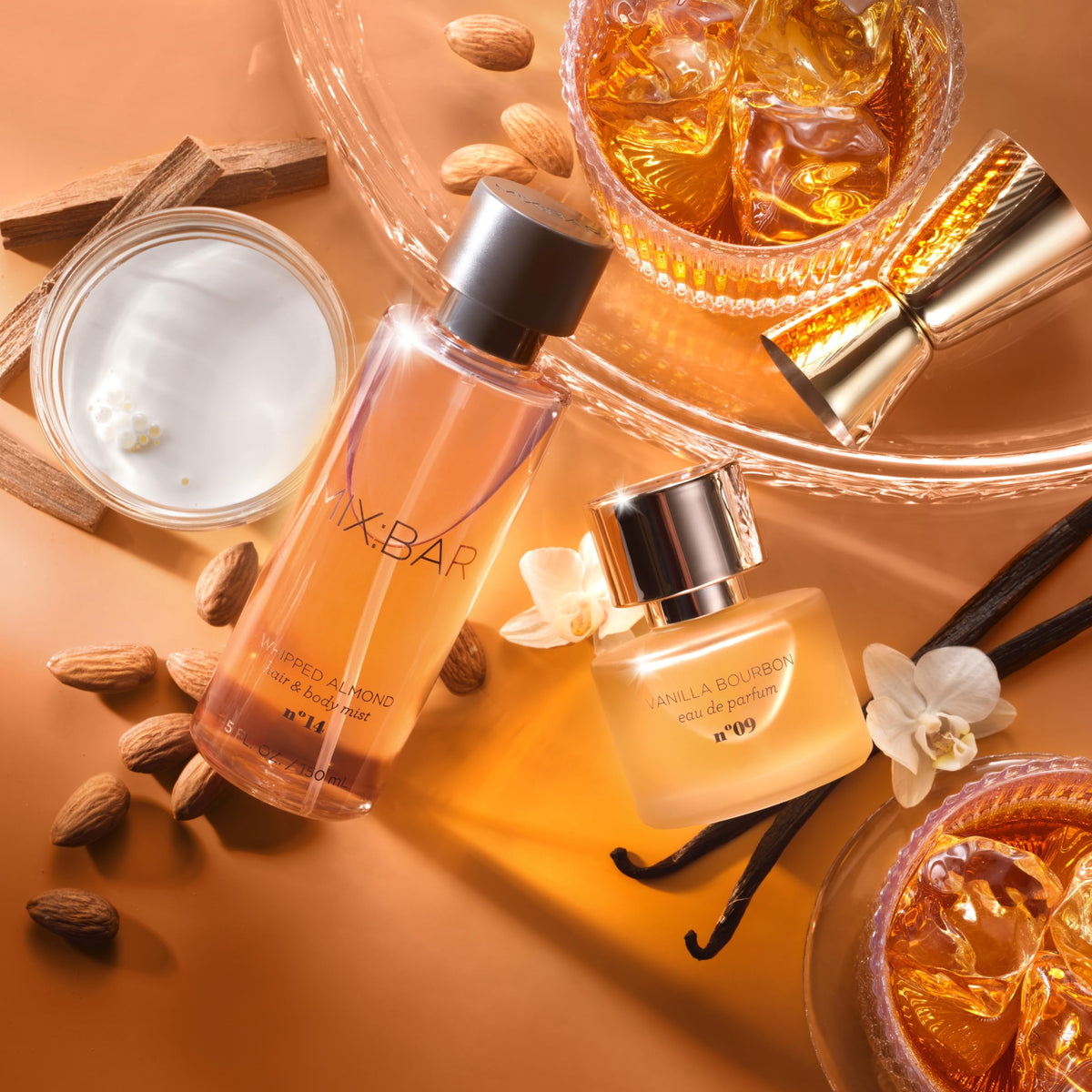 MIX:BAR Vanilla Bourbon luxury women and girls hair and body fragrance mist