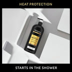 Pump mechanism detail of TRESemmé 39 ounce moisturizing conditioner bottle