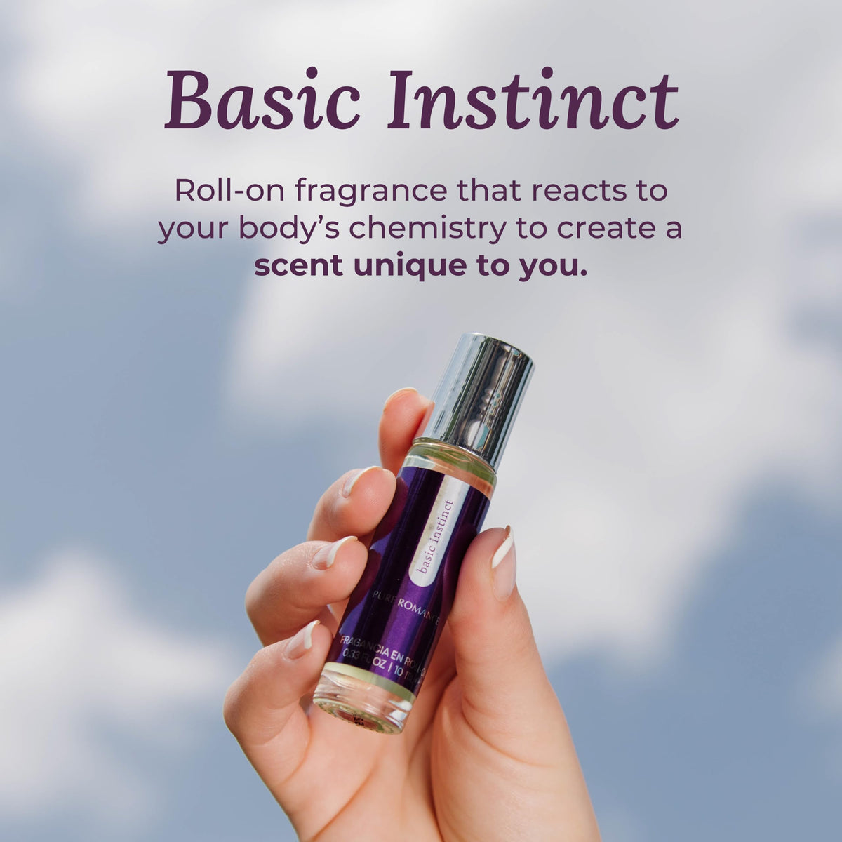 Unisex personal attraction fragrance oil rollerball bottle by Pure Romance