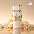 Authentic imported Lattafa Yara Moi spray bottle on display