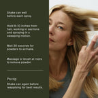 Professional dry shampoo and volume spray bundle