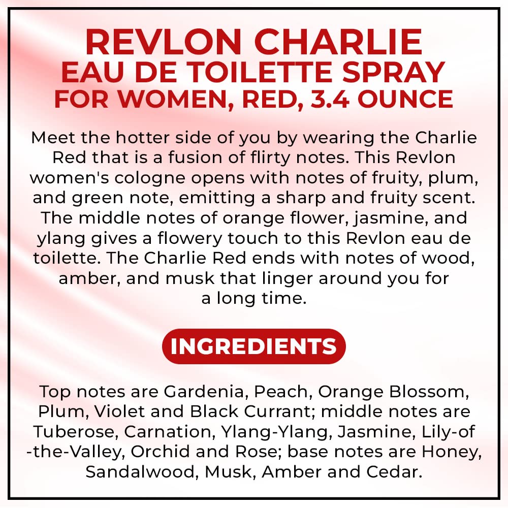 Classic Charlie Red by Revlon floral fragrance spray