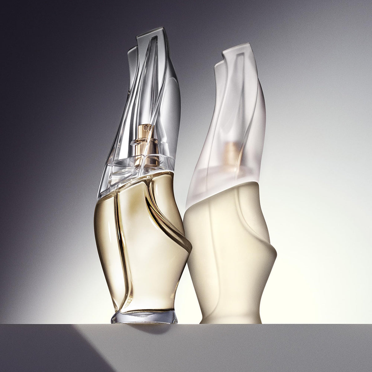 Lifestyle shot of Donna Karan Cashmere Mist bottle
