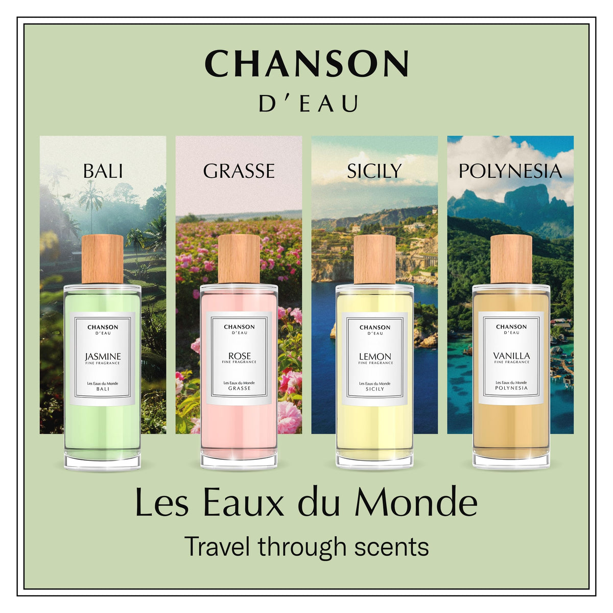 Chanson DEau imported premium beauty collection bottle detail