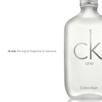 Authentic Calvin Klein CK One perfume packaging and bottle