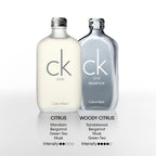 Minimalist design of Calvin Klein CK One unisex spray bottle