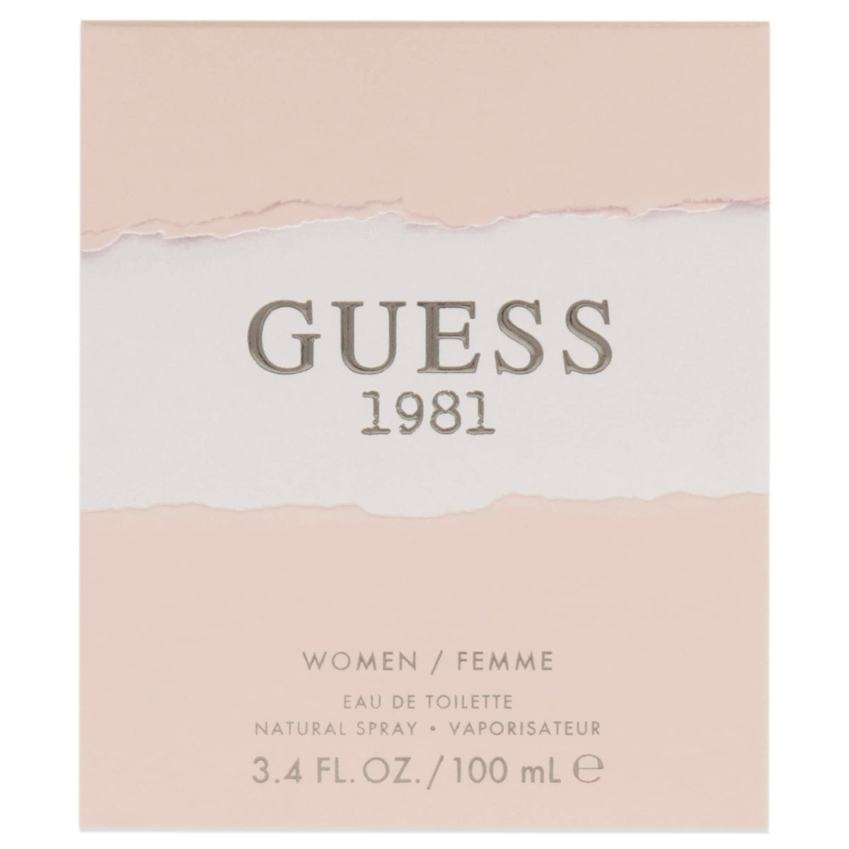 Guess 1981 perfume bottle branding detail