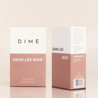 Close up shot of DIME Beauty Dans Les Bois perfume bottle spray nozzle.