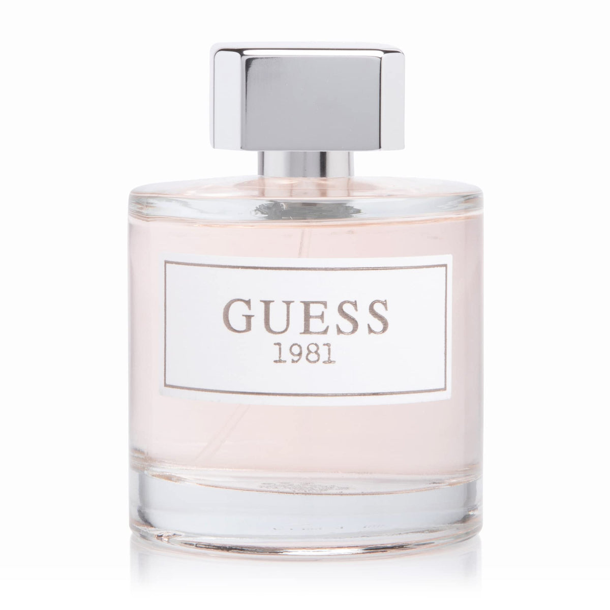 Guess 1981 perfume box packaging design