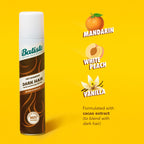 Batiste tinted dry shampoo for brunettes showing the spray nozzle