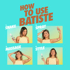 Authentic Batiste five point seventy one ounce dry shampoo bottle