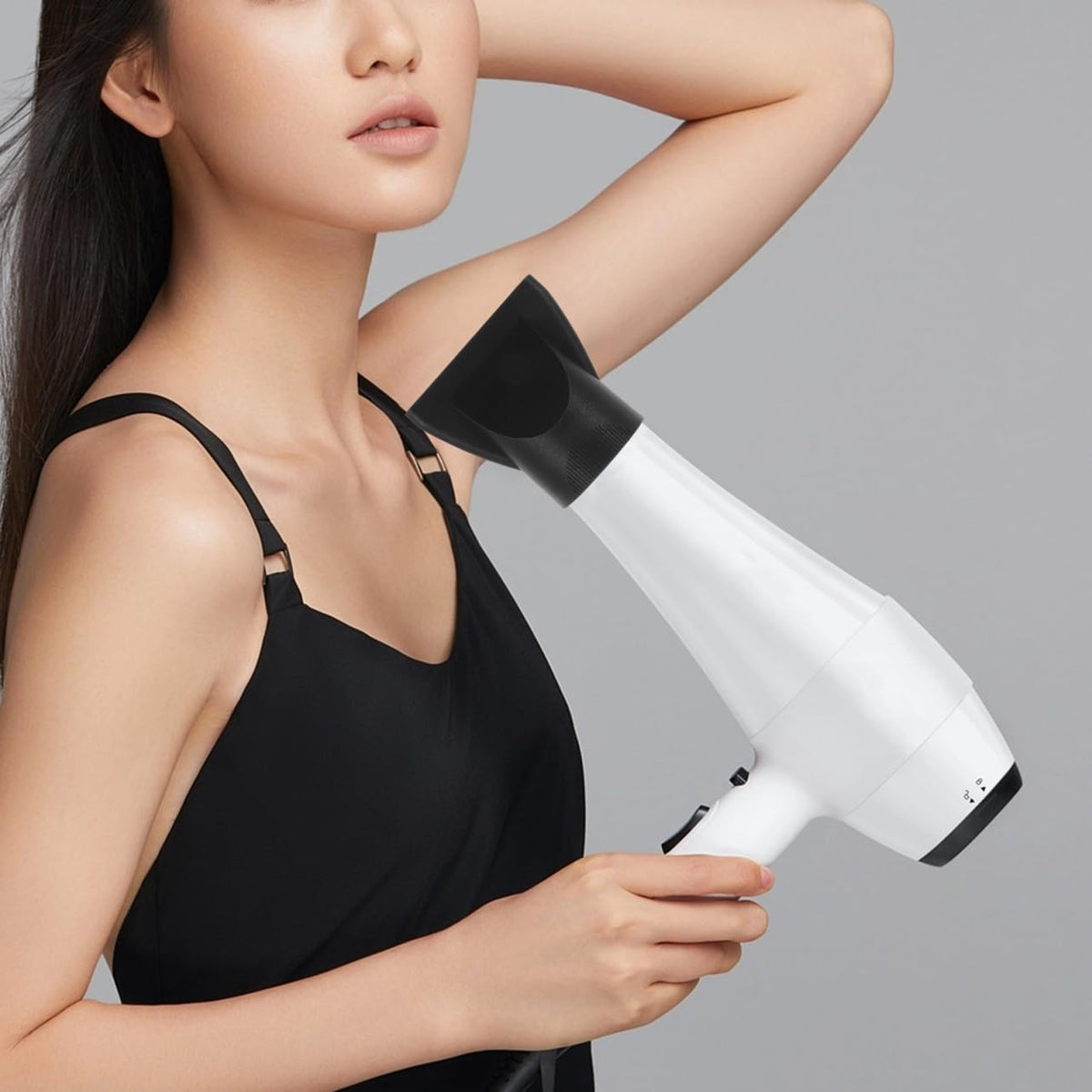 Durable heat resistant black plastic replacement nozzles for professional salon hair styling