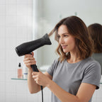Side profile of the flat replacement blower nozzle illustrating the sleek design built for faster hair drying and smoothing.