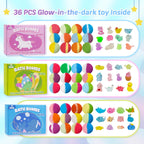 Organic handmade children bubble bath balls with glow in the dark dinosaur surprise toys
