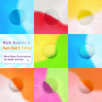 Glow in the dark ocean and safari animal toys dissolving out of organic bath fizzies