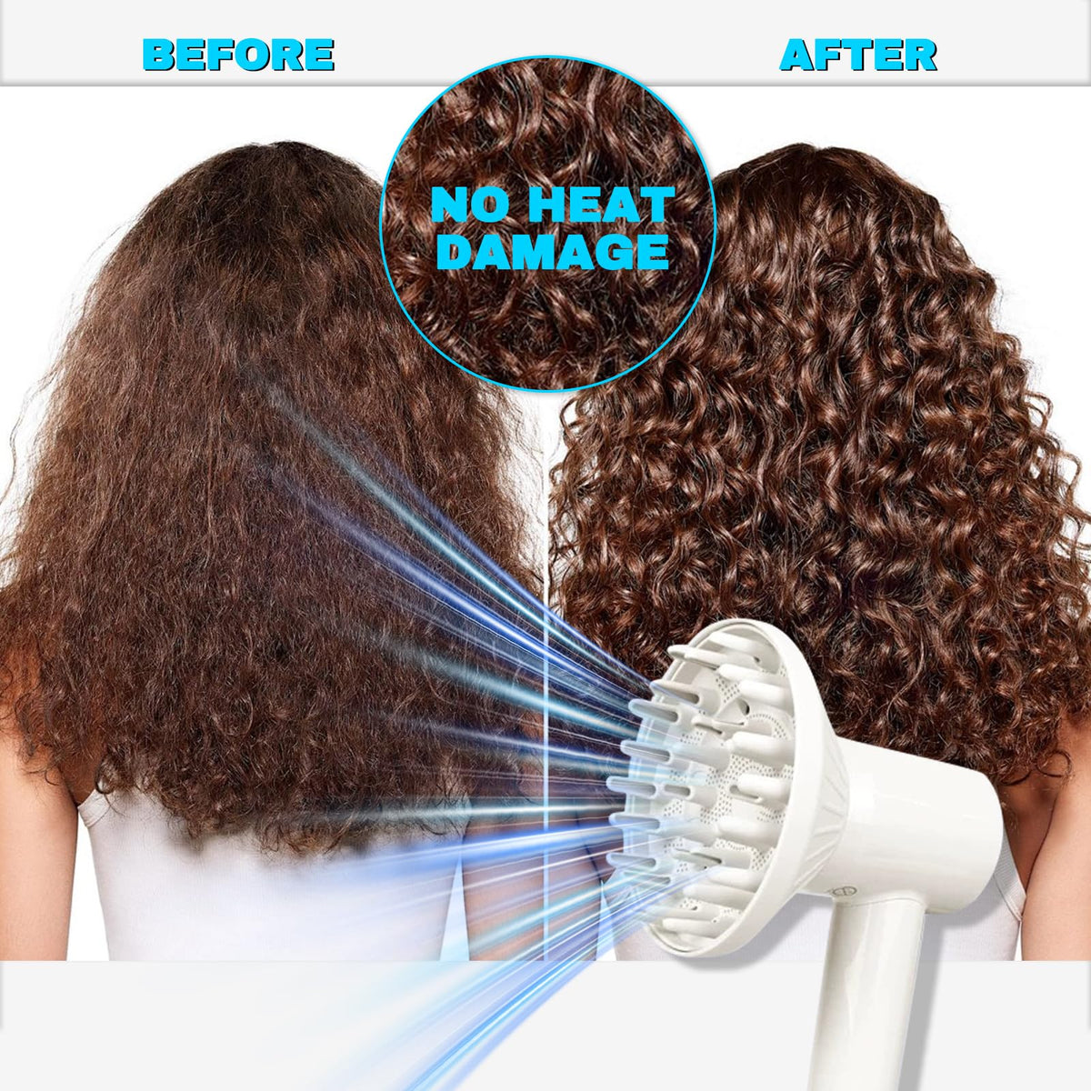 Heat resistant PA66 material construction on the 360 degree rotating hair accessory