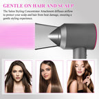 PUREGUST magnetic blow dryer accessory showing the rear magnetic attachment base