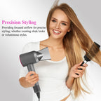 Side angle view of the durable heat resistant PUREGUST hair dryer attachment nozzle