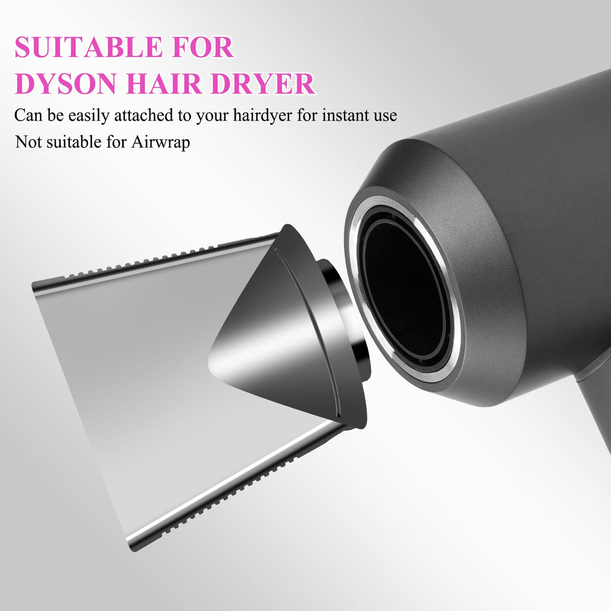 High velocity airflow opening of the PUREGUST concentrator attachment tool