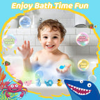 Assorted colorful gentle formulas of child safe organic bath bombs arranged neatly