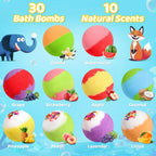 Collection of thirty unique surprise animal figurines included in the bubble bath set