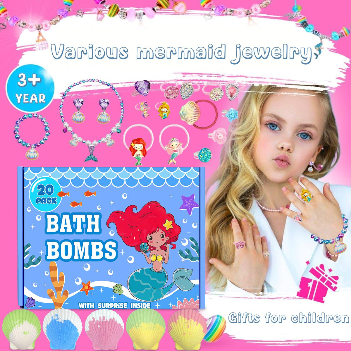 Vibrant colors and bubbles foaming in warm bath water from a dissolving mermaid bath bomb.