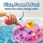 Children sensory bath science experiment kit with four flasks