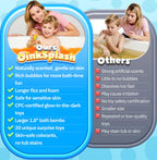 Gentle skin safe bath fizzies for boys and girls with surprise inside