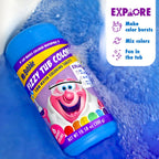 Special waterfall cap pouring rainbow streams into a bathtub