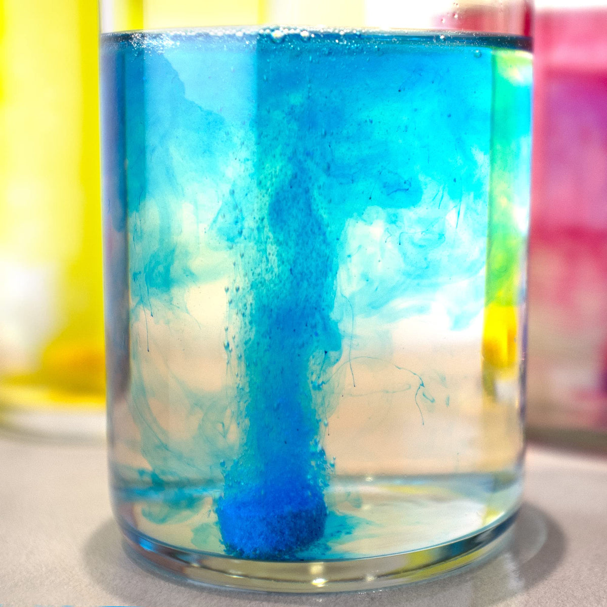 Non staining sensory play bath bombs alternative for children