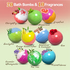 Santrela essential oil bath fizzies dissolving in water to create a vibrant moisturizing bubble bath experience.