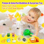Natural and organic bath bombs with shea butter for children